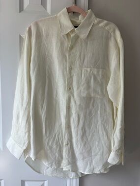 Brandini Men’s Cream Linen Shirt